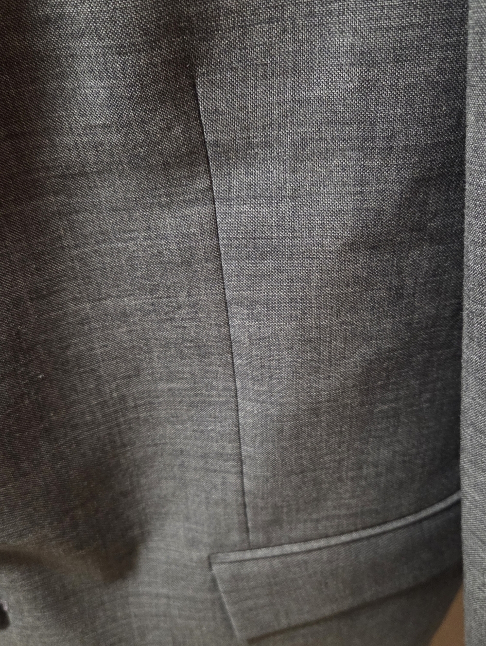 J. Crew Thompson Wool Heathered Gray 2 Button Blazer Sport Coat Size 44R - Picture 3 of 6